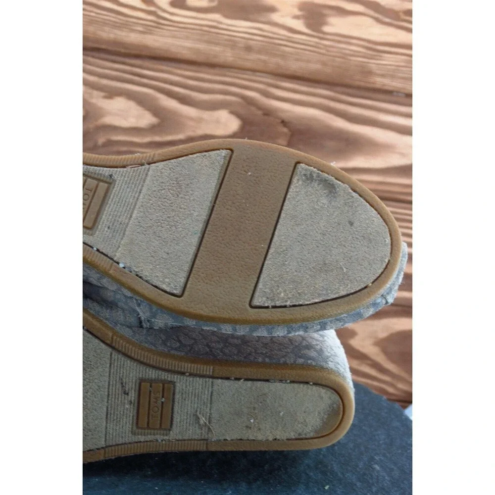 Toms Boot Sz 7.5 M Short‎ Boots Brown Fabric Women 380813